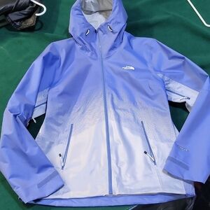 Womens L North Face Women's DryVent Rain Jacket blue/amparo blue color. MINT